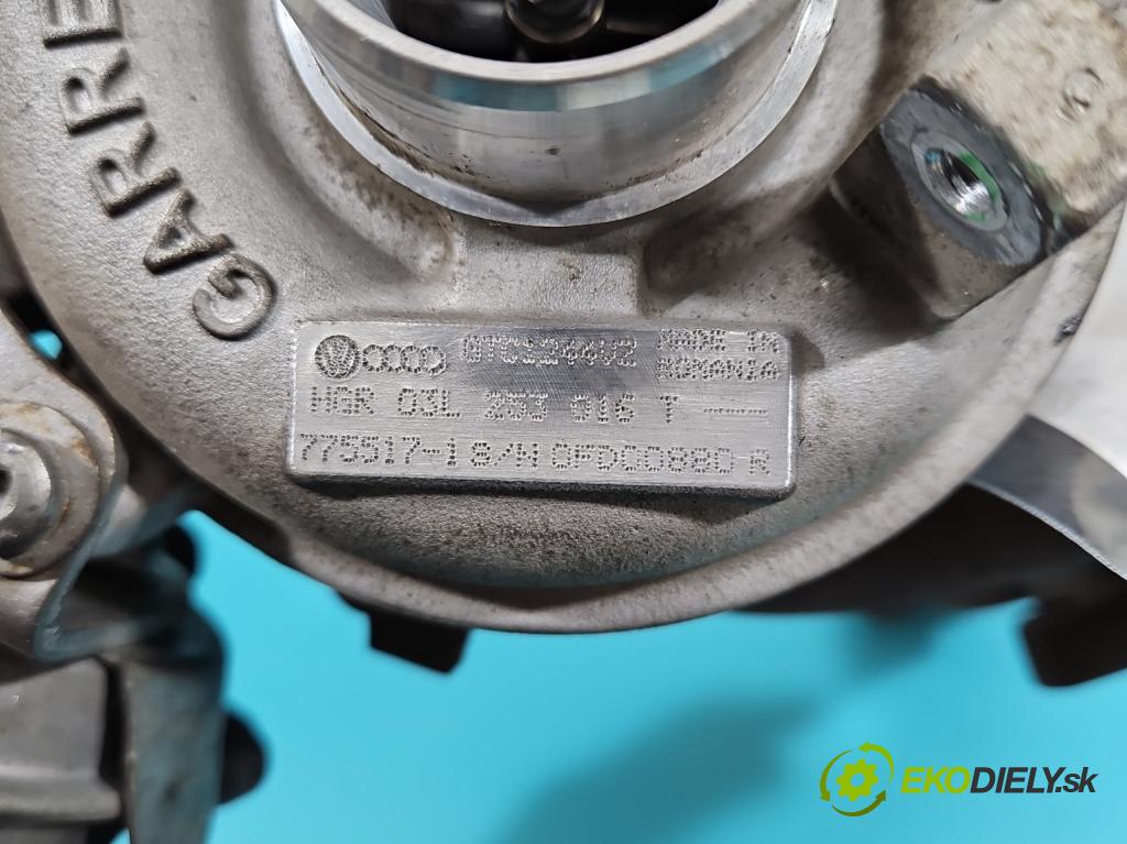 Vw Golf VI 2008-2013 1.6 tdi 105 hp manual 77 kW 1598 cm3 5- Turbodmychadlo 775517-1 (Turbodúchadla (kompletní))