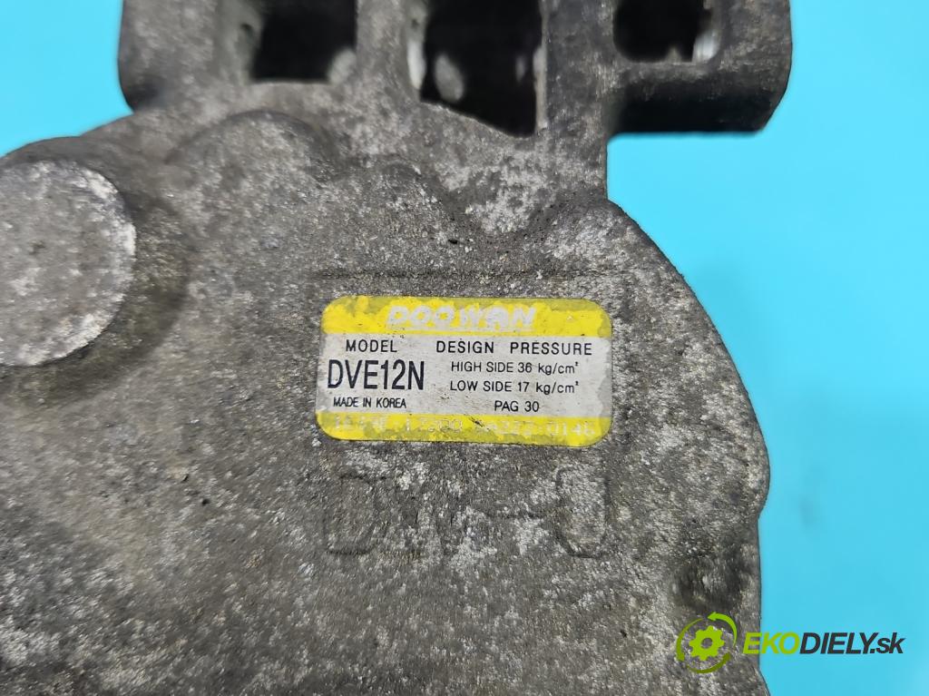 Kia Rio IV 2016-2023 1.4 crdi 90 HP manual 66 kW 1396 cm3 5- Kompresor: klimatizácie DVE12N (Kompresor klimatizácie)