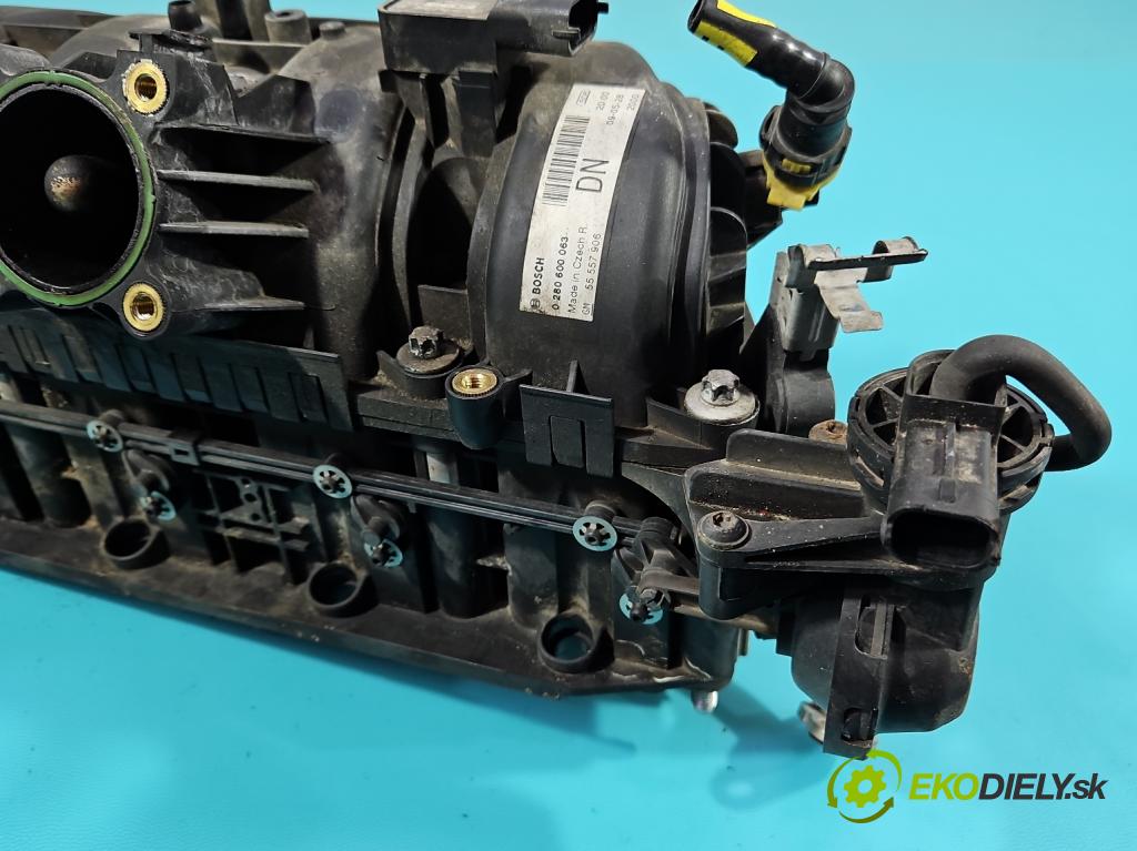 Opel Corsa D 2006-2014 1.2 16V 80 HP manual 59 kW 1229 cm3 5- zvod nasávací 0280600063 (Sacie potrubie)