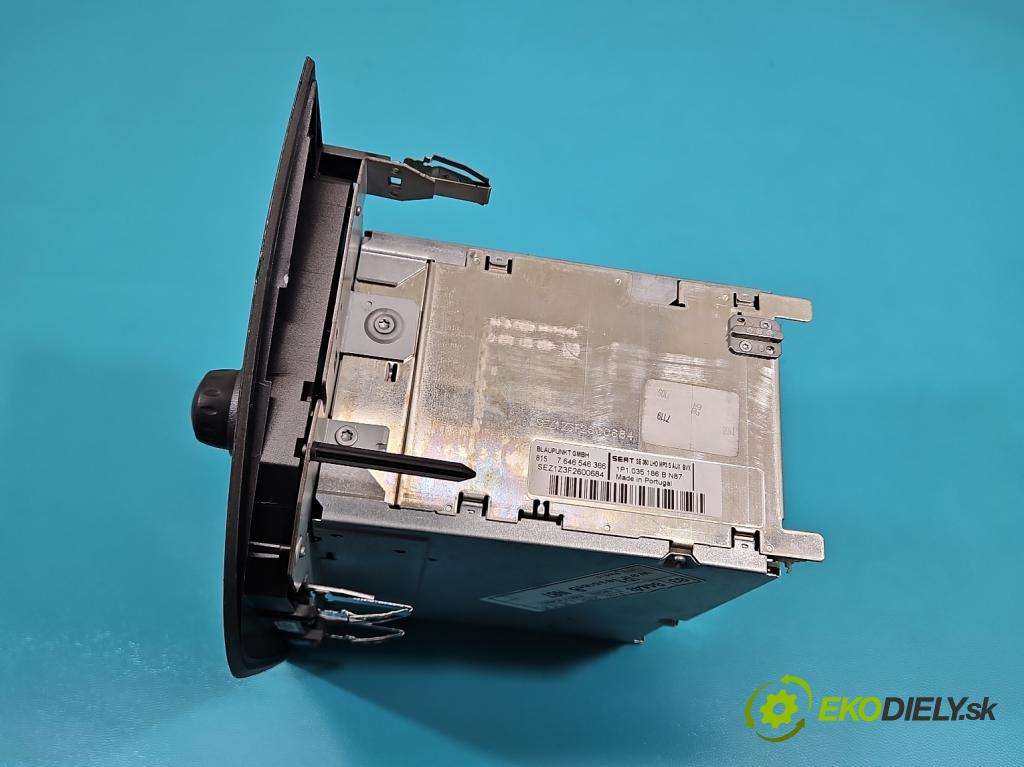 Seat Leon II 2005-2012 1.6 SR 102 HP manual 75 kW 1595 cm3 5- Radio originál 1P1035186B