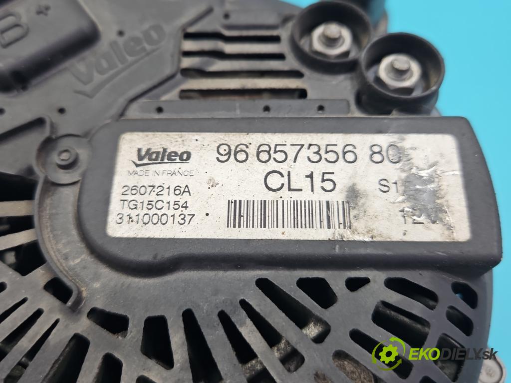 Peugeot 4007 2007-2012 2.2 hdi 156 HP automatic 115 kW 2179 cm3 5- Alternator 9665735680 (Alternátor)
