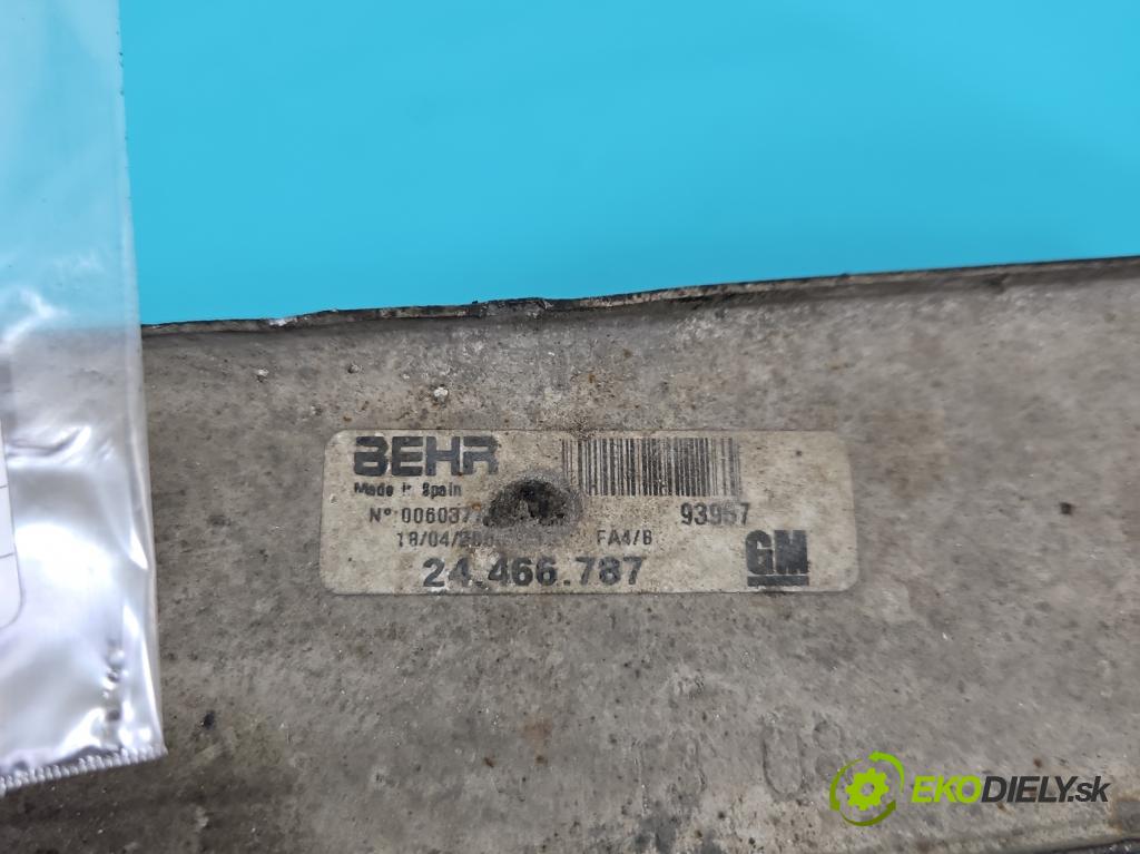 Opel Combo C 2001-2011 1,3.0 cdti 75 hp manual 55 kW 1248 cm3 5- Intercooler 24466787 (Chladiče nasávaného vzduchu (intercoolery))