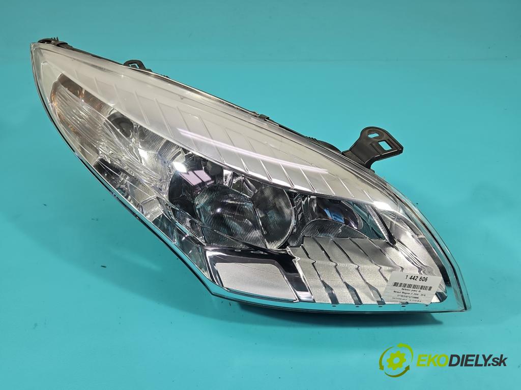 Renault Megane III 2008-2016 2.0 CVT 16V 140 HP automatic 103 kW 1997 cm3 5- Reflektor: pravý  (Svetlo predné pravé)