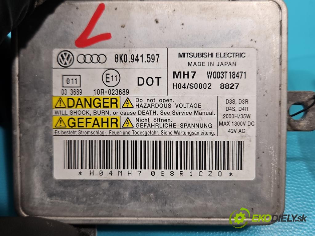 Vw Passat B7 2010-2014 2.0 tdi 140 HP manual 103 kW 1968 cm3 5- střídač: xenon 8K0941597 (Riadiaca jednotka xenónu)