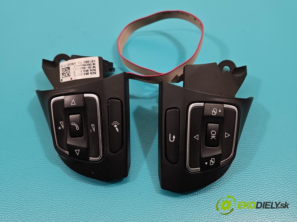 Vw Passat B7 2010-2014 2.0 tdi 140 HP manual 103 kW 1968 cm3 5- prepínač multifunkční: řízení: 3C8959537D (Prepínacie páčky pod volantom)