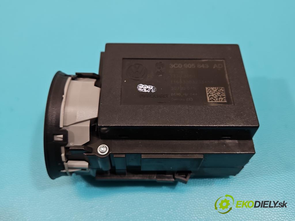 Vw Passat B7 2010-2014 2.0 tdi 140 HP manual 103 kW 1968 cm3 5- Spínačka 3C0905843AD (Spínacia skrinka)