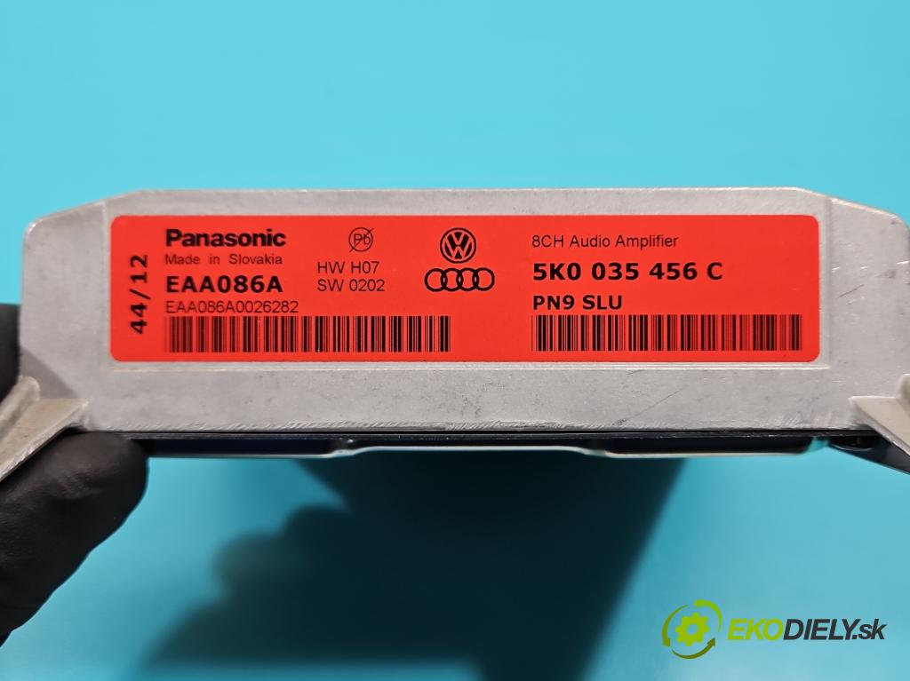 Vw Passat B7 2010-2014 2.0 tdi 140 hp manual 103 kW 1968 cm3 5- Zesilovač: 5K0035456C (Zesilovače)