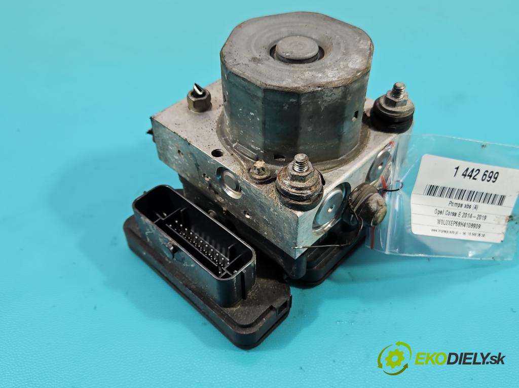 Opel Corsa E 2014-2019 1.4 16V 90 HP manual 66 kW 1398 cm3 5- čerpadlo abs 0265256396 (Pumpa ABS)