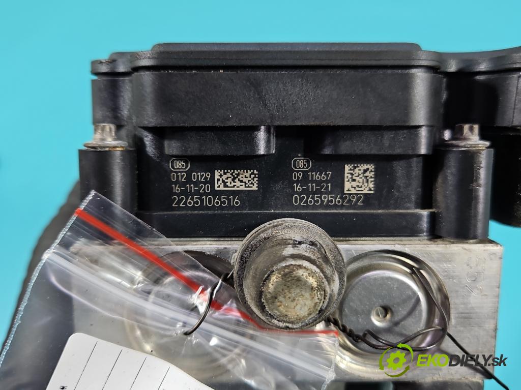 Opel Corsa E 2014-2019 1.4 16V 90 HP manual 66 kW 1398 cm3 5- čerpadlo abs 0265256396 (Pumpa ABS)