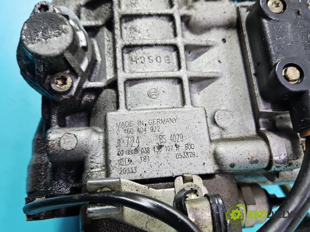 Vw Golf IV 1997-2003 1.9 sdi 68 HP manual 50 kW 1896 cm3 5- čerpadlo vstrekovacia 0460404972 (Vstrekovacie čerpadlo)