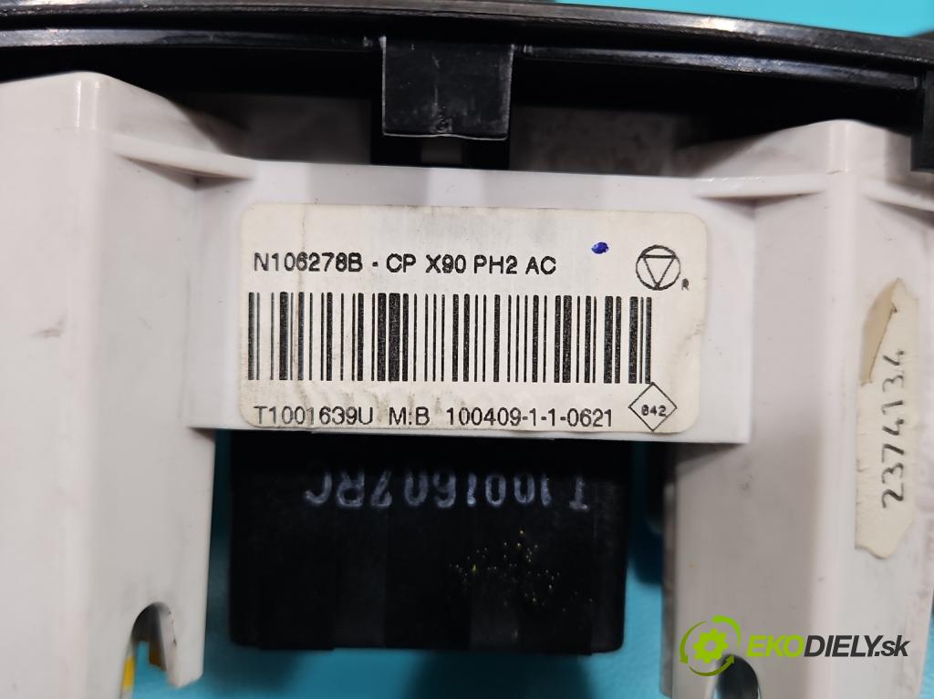 Dacia Duster I 2010-2018 1.6 16V 105 HP manual 77 kW 1598 cm3 5- panel kúrenia N106278B