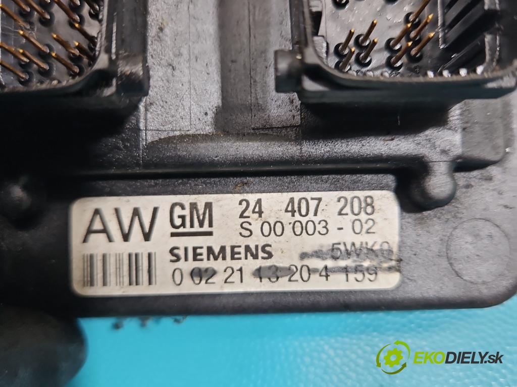 Opel Astra II 1998-2009 2.0 OPC 160 HP manual 118 kW 1998 cm3 3- riadiaca jednotka motora 24407208