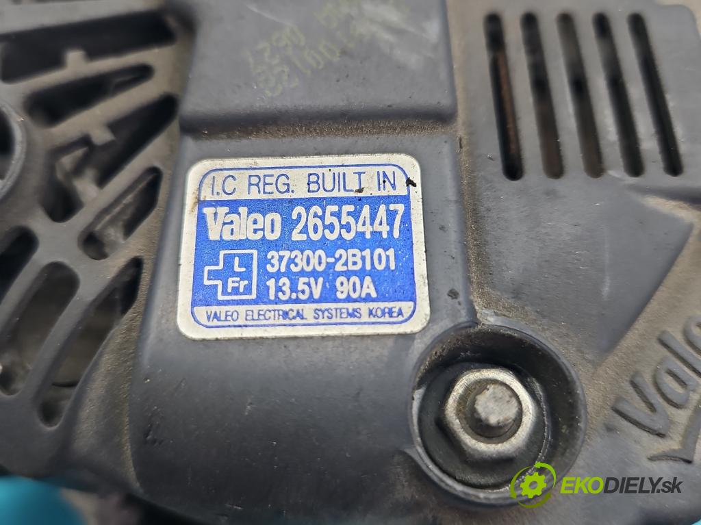 Kia Soul I 2008-2013 1.6 16V 126 HP manual 92,7 kW 1591 cm3 5- Alternator 37300-2B101 (Alternátor)