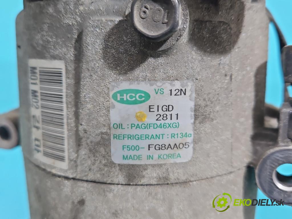 Kia Soul I 2008-2013 1.6 16V 126 HP manual 92,7 kW 1591 cm3 5- Kompresor: klimatizácie F500-FG8AA05 (Kompresor klimatizácie)
