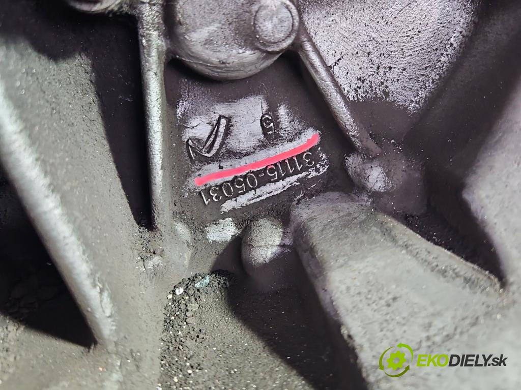 Toyota Auris II 2012-2018 1.6 16V 132  HP manual 97 kW 1598 cm3 5- prevodovka stupeň,rýchlosť manual 31115-05031