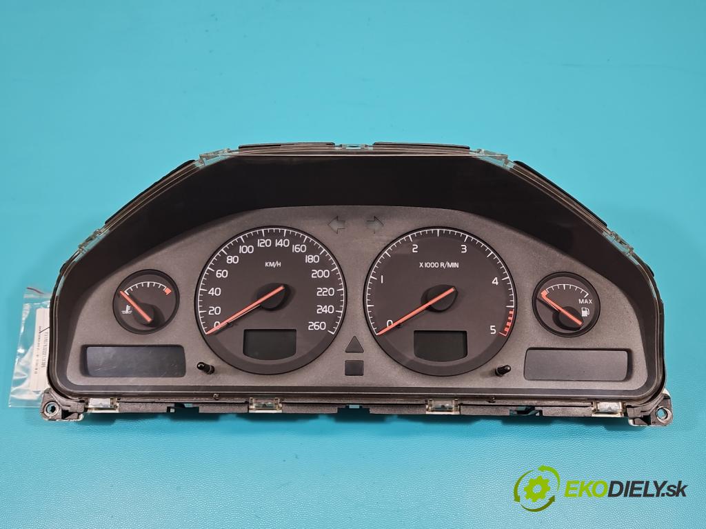 Volvo S60 I 2000-2010 2.4 D5 163 HP manual 120 kW 2401 cm3 4- prístrojovka/ budíky 8637996 (Prístrojová doska, displej)