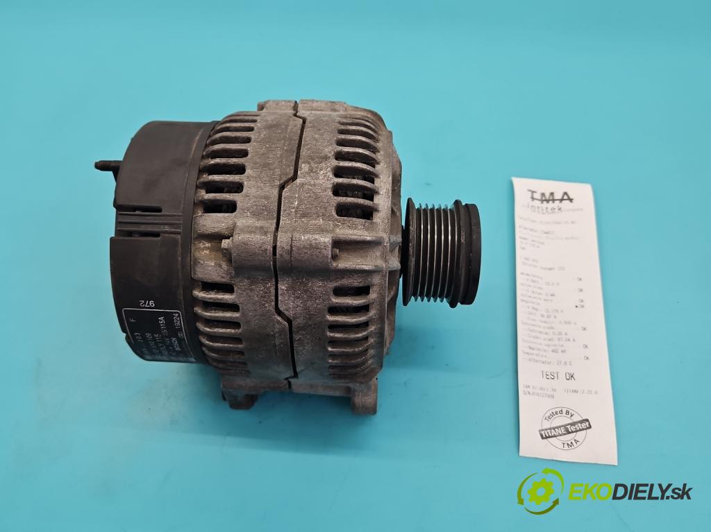 Chrysler Voyager III 1995-2000 2.5 TD 116 HP manual 85 kW 2499 cm3 5- Alternator 0123510109 (Alternátor)