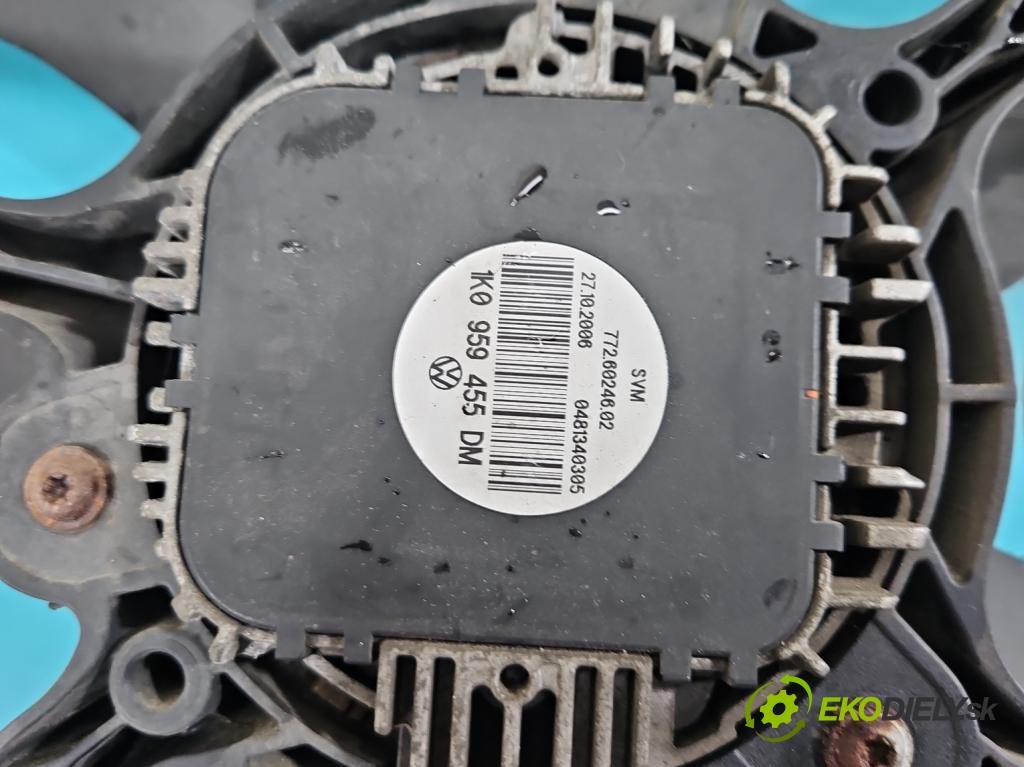 Seat Leon II 2005-2012 1.6 SR 102 HP manual 75 kW 1595 cm3 5- Ventilátor chladiča 1K0959455DM