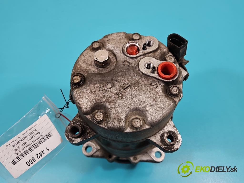 Seat Leon I 1999-2005 1.8 20V 125 HP manual 92 kW 1781 cm3 5- Kompresor: klimatizácie 1J0820803F (Kompresor klimatizácie)