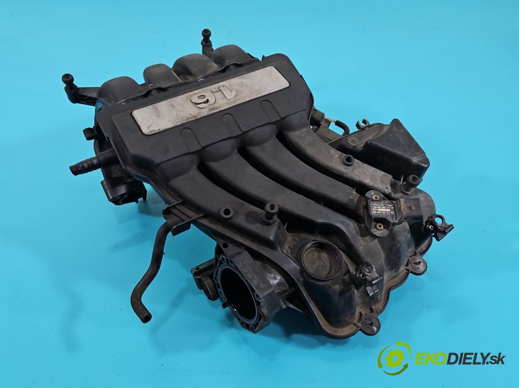 Seat Leon II 2005-2012 1.6 SR 102 HP manual 75 kW 1595 cm3 5- zvod nasávací 06A133185LS (Sacie potrubie)