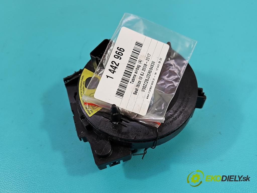 Seat Ibiza IV 6J 2008-2017 1.2 MPI 12V 69KM manual 51 kW 1198 cm3 5- Páska: airbag 6R0959654 (Airbag)