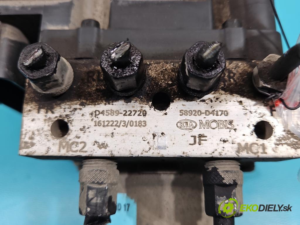 Kia Optima IV 2015-2020 1.7 crdi 141 HP automatic 104 kW 1685 cm3 5- čerpadlo abs D4589-22720 (Pumpa ABS)
