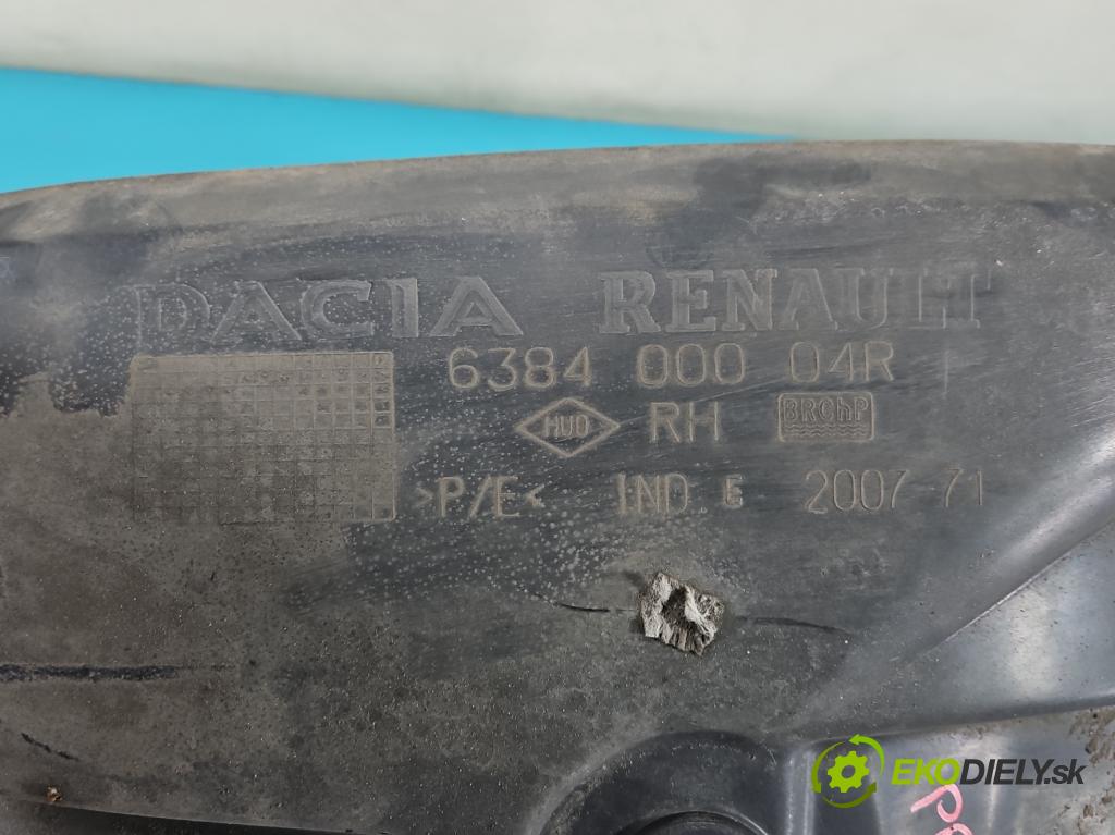Dacia Duster I 2010-2018 1.6 16V 105 hp manual 77 kW 1598 cm3 5- blatník: přední pravé 638400004R
