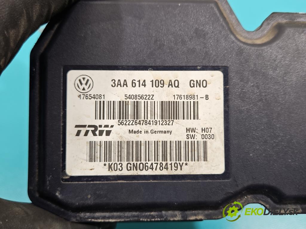 Vw Passat B7 2010-2014 2.0 tdi 140 hp manual 103 kW 1968 cm3 5- čerpadlo abs 3AA614109AQ (Pumpy brzdové)
