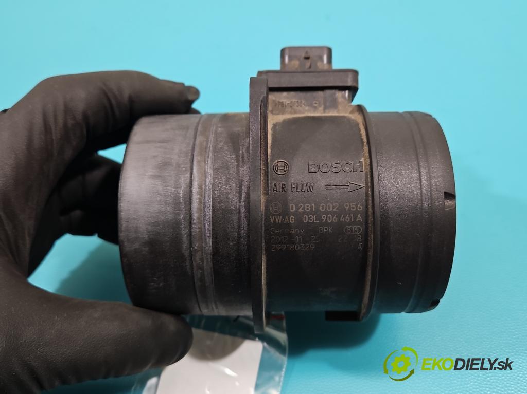 Vw Passat B7 2010-2014 2.0 tdi 140 HP manual 103 kW 1968 cm3 5- průtokoměr: 0281002956 (Váha vzduchu)