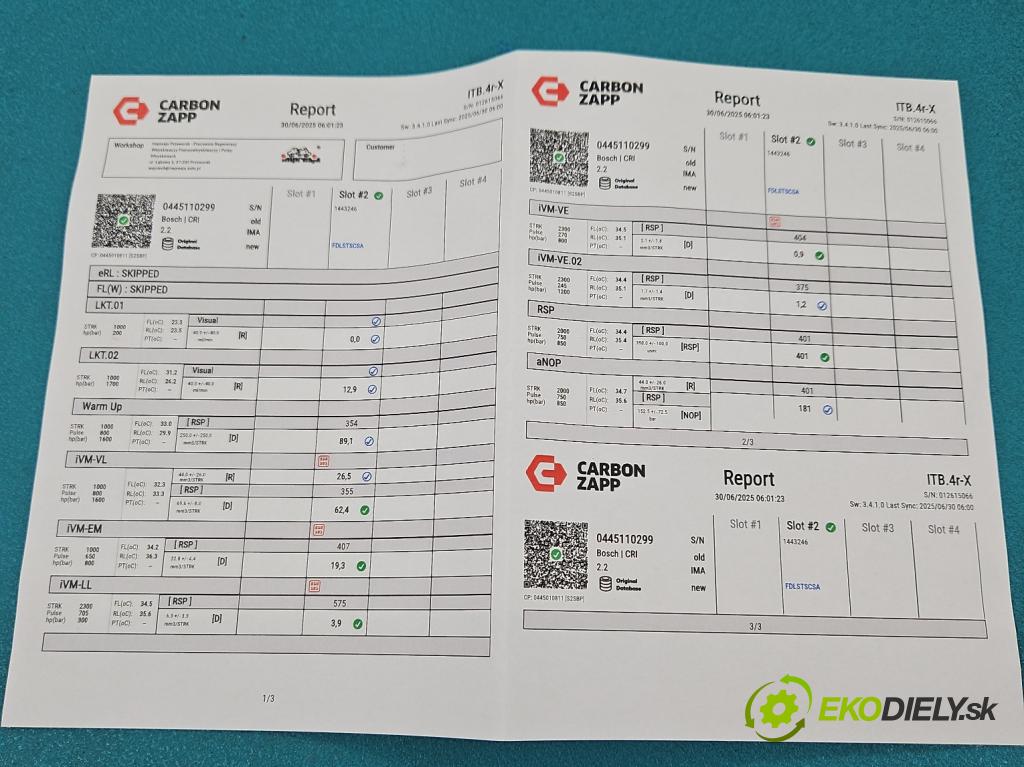 Fiat Doblo II 2010- 2.0 jtd 135 HP manual 99 kW 1956 cm3 5- vstrek 0445110299 (Vstrekovač paliva)