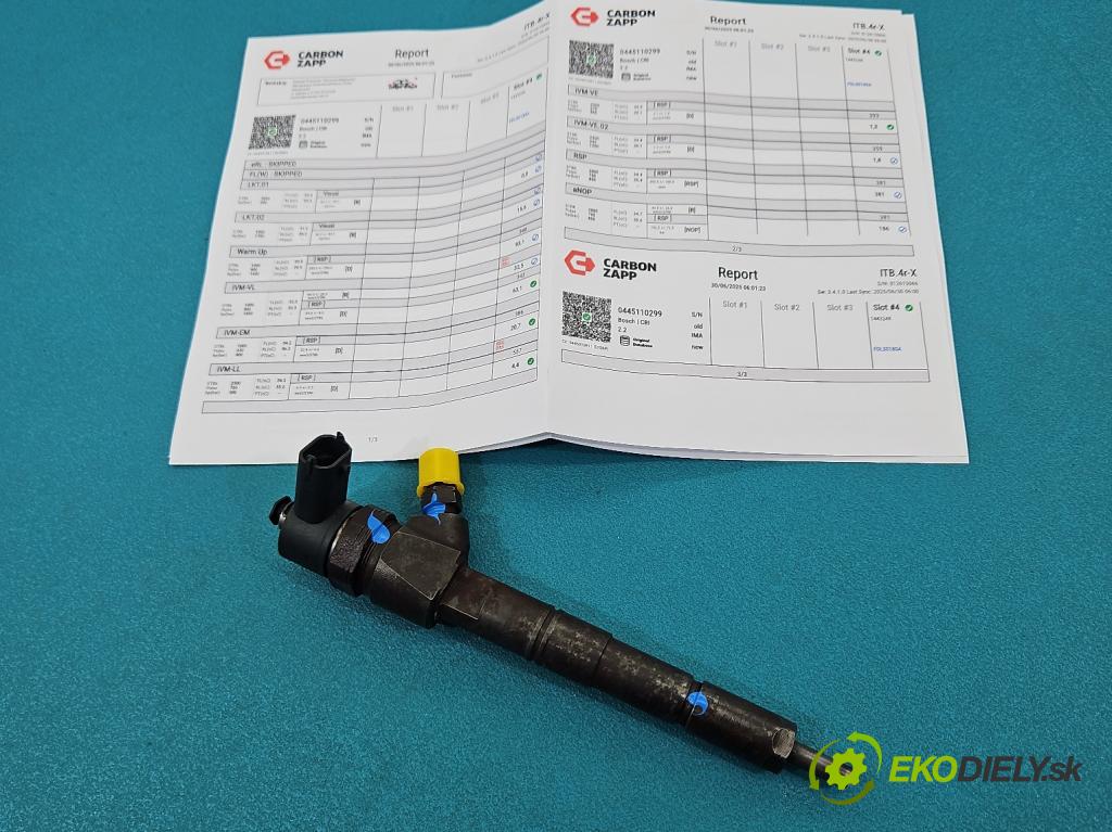 Fiat Doblo II 2010- 2.0 jtd 135 HP manual 99 kW 1956 cm3 5- vstrek 0445110299 (Vstrekovač paliva)