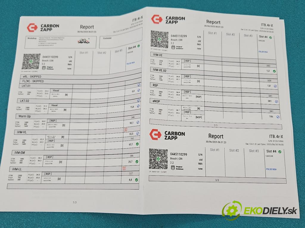 Fiat Doblo II 2010- 2.0 jtd 135 HP manual 99 kW 1956 cm3 5- vstrek 0445110299 (Vstrekovač paliva)