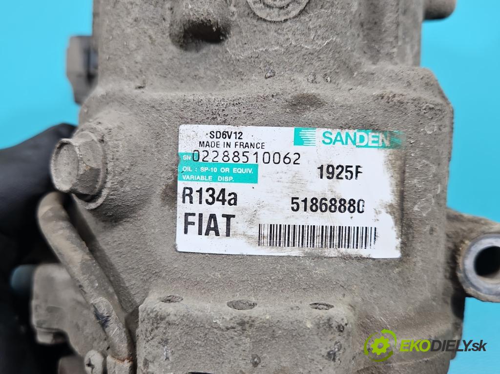 Fiat Doblo II 2010- 2.0 jtd 135 HP manual 99 kW 1956 cm3 5- Kompresor: klimatizácie 02288510062 (Kompresor klimatizácie)