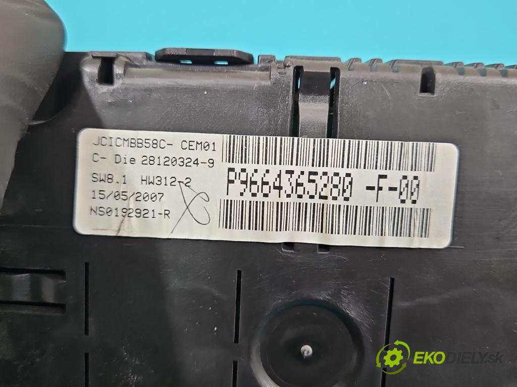 Citroen C4 Picasso I 2006-2013 1.6 hdi 109 HP automatic 80 kW 1560 cm3 5- prístrojovka/ budíky P9664365280 (Prístrojová doska, displej)