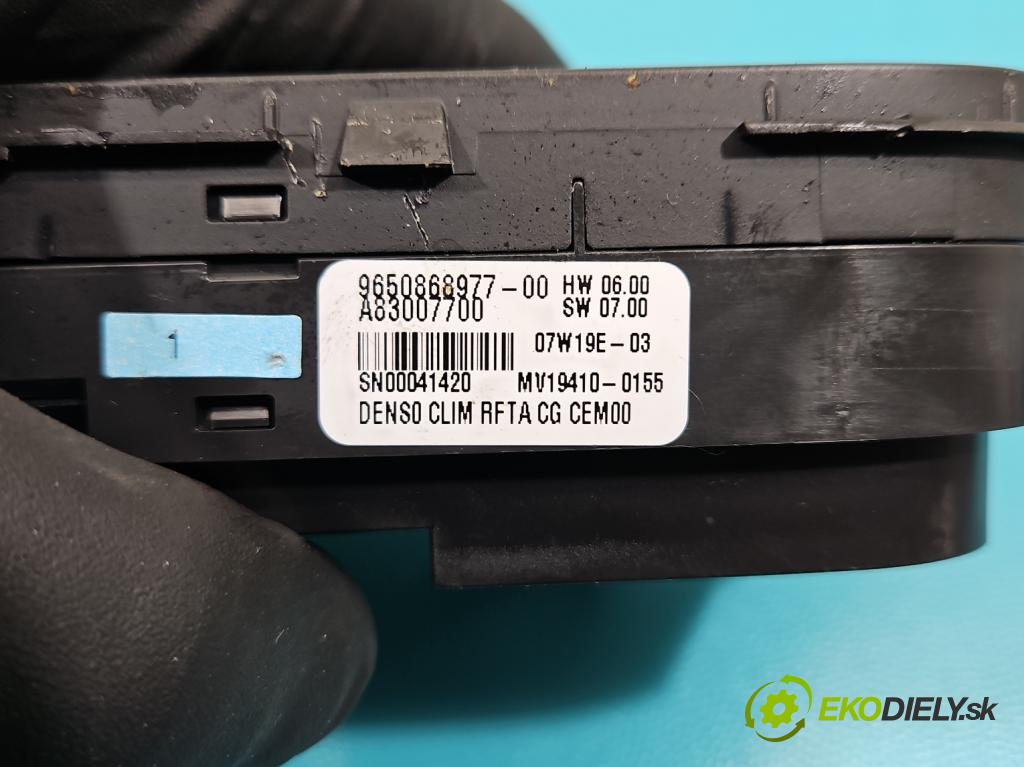 Citroen C4 Picasso I 2006-2013 1.6 hdi 109 HP automatic 80 kW 1560 cm3 5- panel kúrenia 9650868977