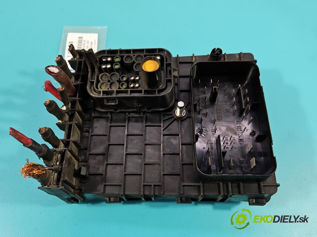 Vw Passat B6 2005-2010 1.9 tdi 105 hp manual 77 kW 1896 cm3 4- skříňka pojistková 1K0937124K (Pojistkové skříňky)