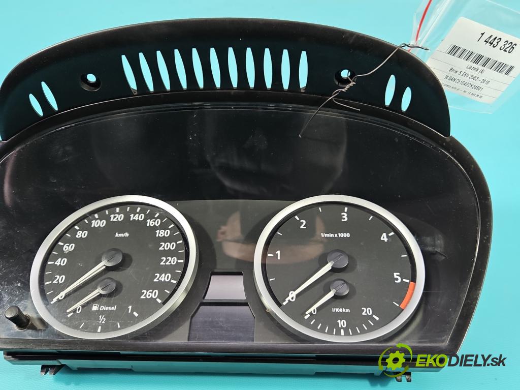 Bmw 5 E60 2003-2010 2.5d 177 HP automatic 130 kW 2497 cm3 4- prístrojovka/ budíky 6958600 (Prístrojová doska, displej)