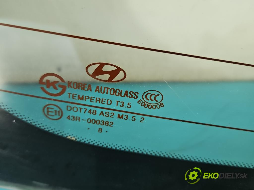 Hyundai I30 I 2007-2012 1.6 16V 126 HP manual 92,7 kW 1591 cm3 5- sklo zadná  (Sklo zadné)