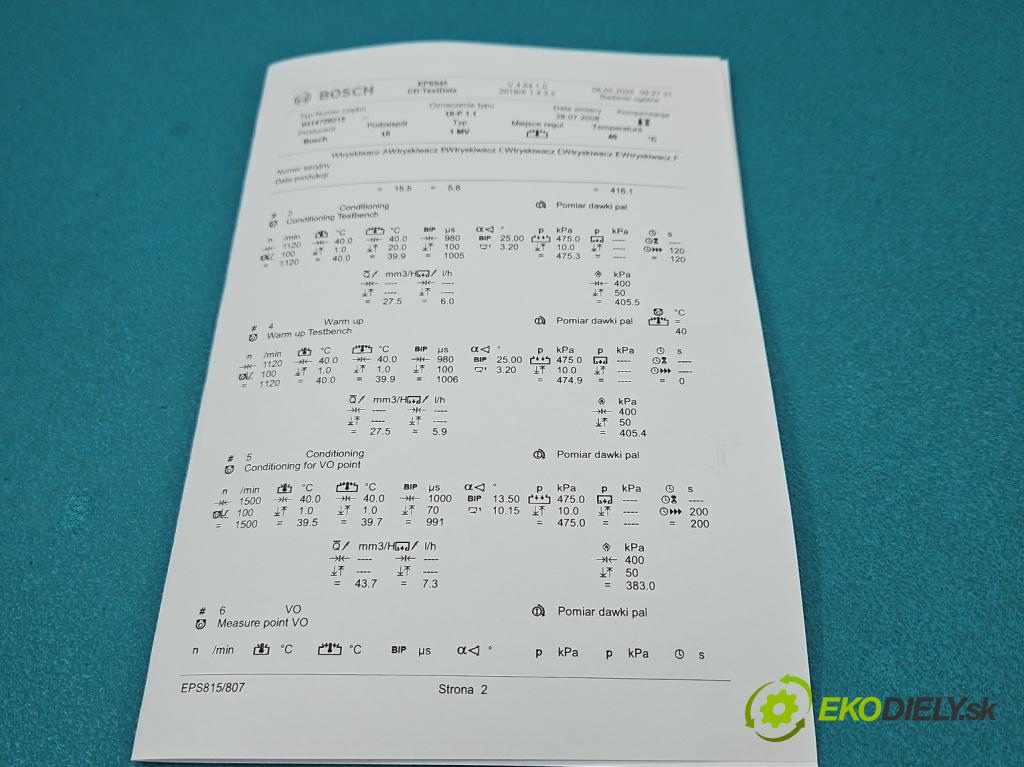Vw Passat B6 2005-2010 1.9 tdi 105 hp manual 77 kW 1896 cm3 4- vstřikovací čerpadlo 0414720215 (Vstřikovače)