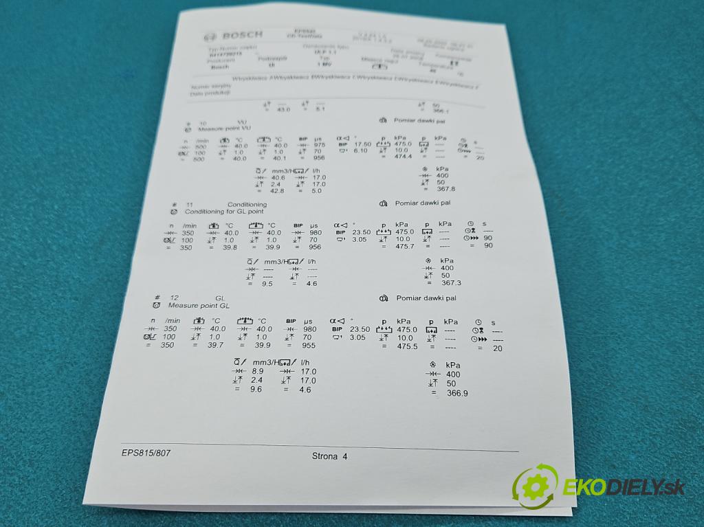 Vw Passat B6 2005-2010 1.9 tdi 105 hp manual 77 kW 1896 cm3 4- vstřikovací čerpadlo 0414720215 (Vstřikovače)