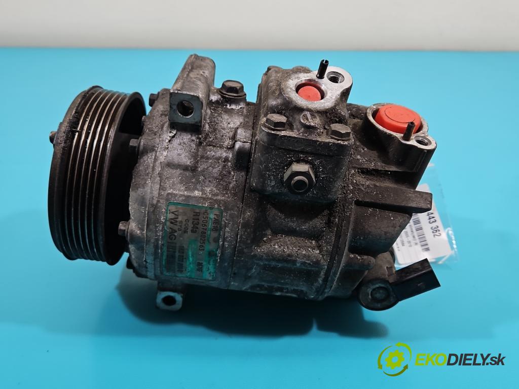 Vw Passat B6 2005-2010 1.9 tdi 105 HP manual 77 kW 1896 cm3 4- Kompresor: klimatizácie 10820803Q (Kompresor klimatizácie)