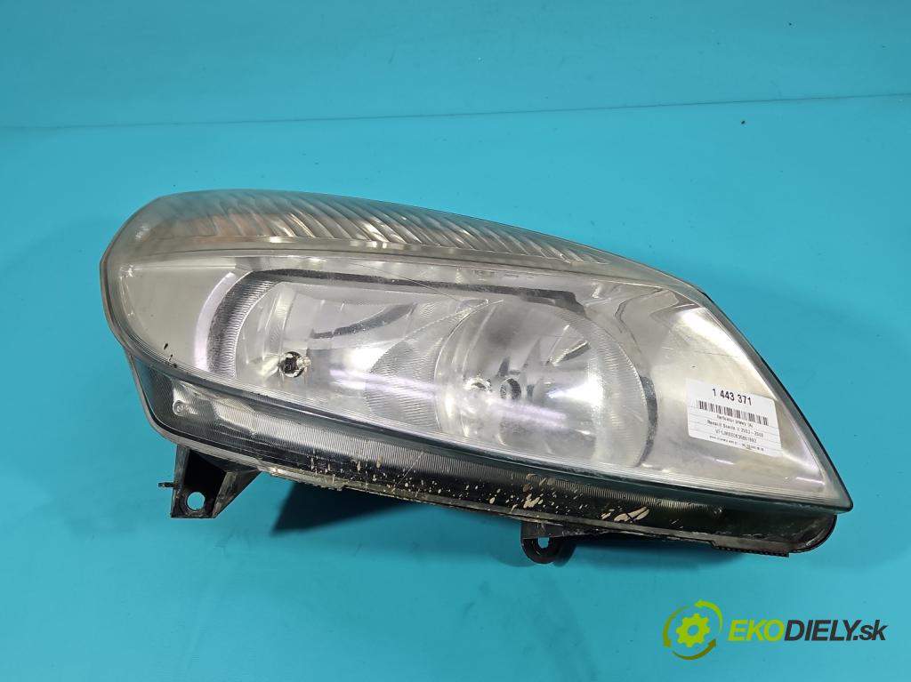 Renault Scenic II 2003-2009 1.5 dci 106 HP manual 78 kW 1461 cm3 5- Reflektor: pravý  (Svetlo predné pravé)