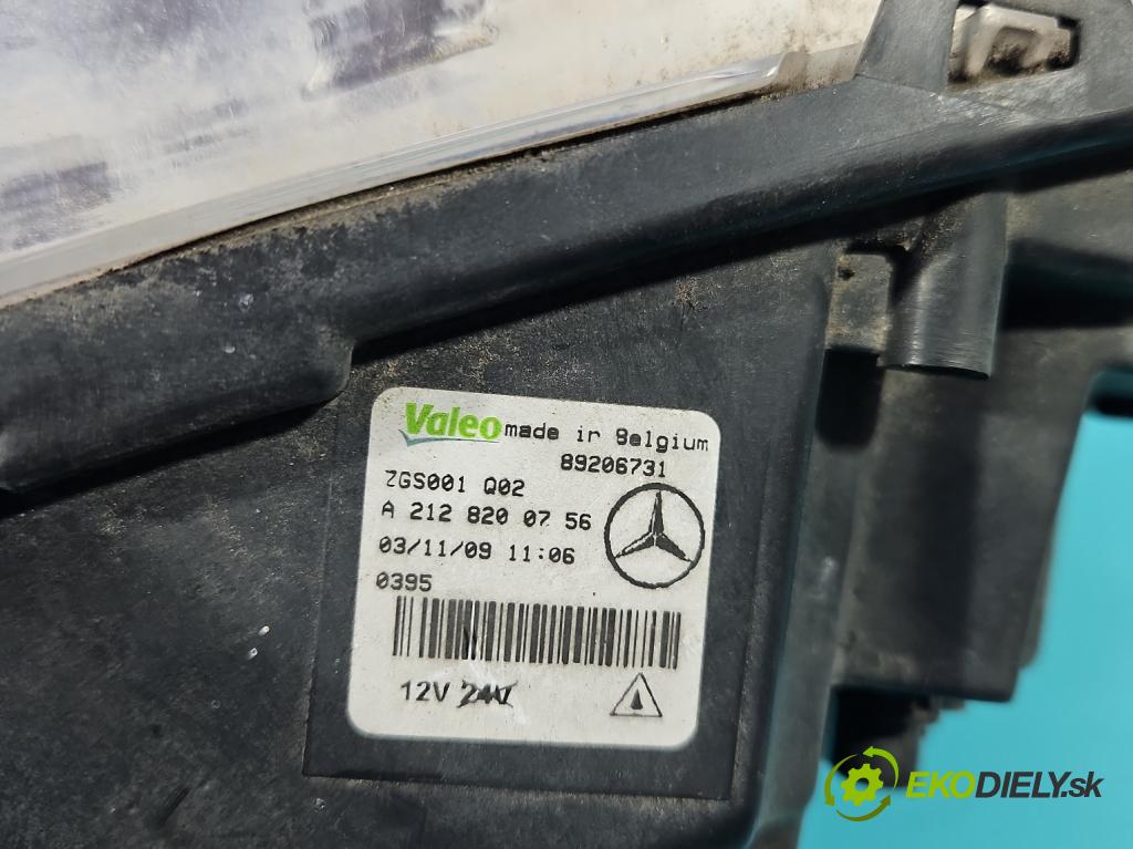 Mercedes E W212 2009-2016 3.0 CDI V6 231 HP automatic 170 kW 3000 cm3 5- Svetlo: prevádzky ľavé A2128200756
