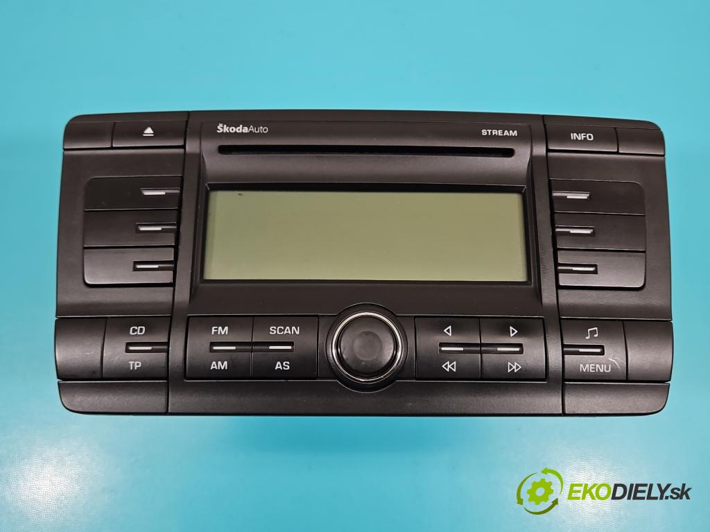 Skoda Octavia II 2004-2013 1.9 tdi (BKC) 105 HP manual 77 kW 1896 cm3 5- Radio originál 1Z0035161B