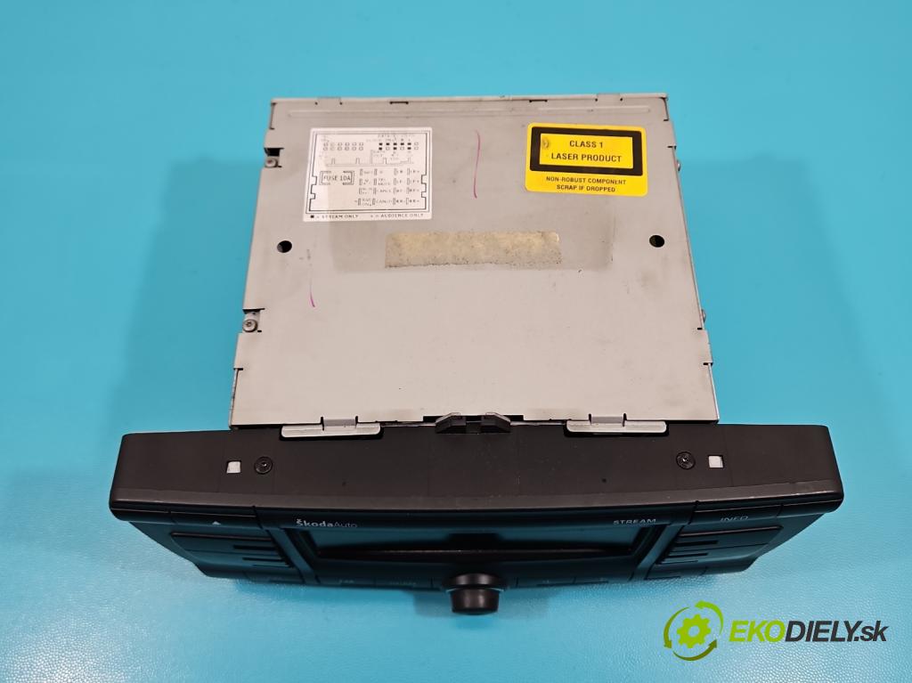 Skoda Octavia II 2004-2013 1.9 tdi (BKC) 105 HP manual 77 kW 1896 cm3 5- Radio originál 1Z0035161B