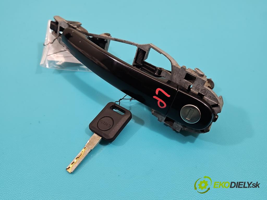 Skoda Octavia II 2004-2013 1.9 tdi (BKC) 105 HP manual 77 kW 1896 cm3 5- rukoväť predné ľavé mimo: 1J0837885 (Kľučka dverí vonkajšia predná ľavá)