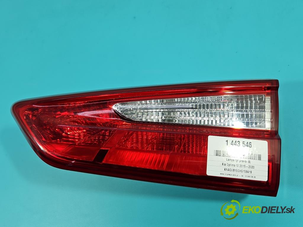 Kia Optima IV 2015-2020 1.7 crdi 141 HP automatic 104 kW 1685 cm3 5- svetlo / reflektor zadné pravé 92404-D43 (Kľučka dverí ostatné)