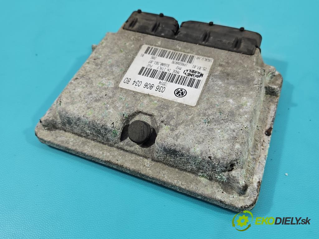 Seat Leon I 1999-2005 1.6 16V 105 HP manual 77 kW 1598 cm3 5- riadiaca jednotka motora 036906034BD