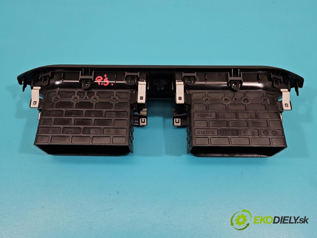 Dacia Sandero III 2020- 1.0 SCe: 91 KM manual 67 kW 999 cm3 5- Mřížka: kúrenia stredová 687605827R (Mriežka kúrenia (fukár))