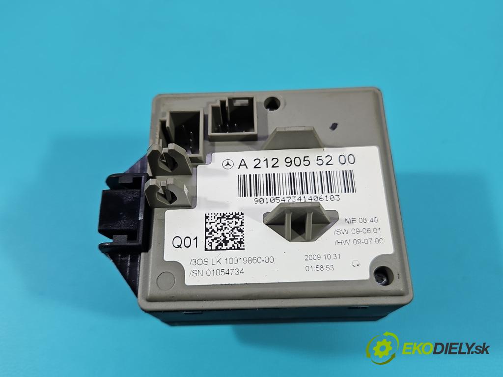 Mercedes E W212 2009-2016 3.0 CDI V6 231 HP automatic 170 kW 3000 cm3 5- Spínačka A2129055200 (Spínacia skrinka)